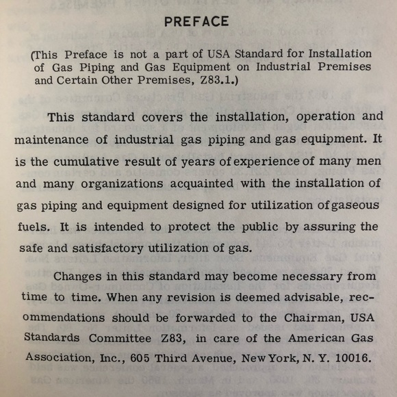 FIRST EDITION   USA  GAS STANDARDS PAMPHLET - Picture 5 of 5